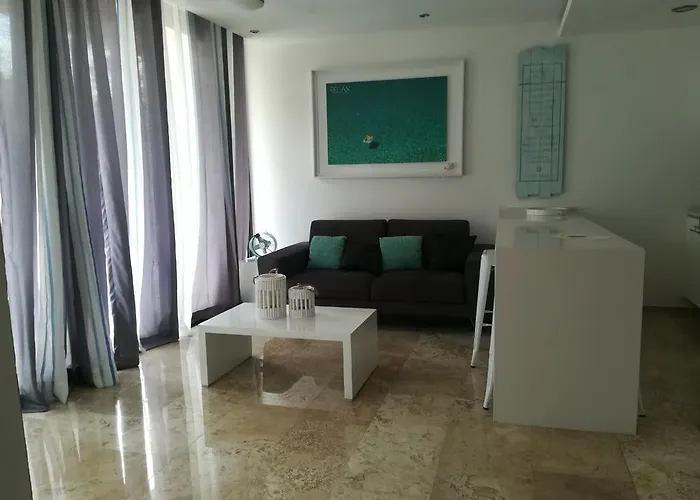 Menesse On The 50m From The Caribbean Ocean By Hola And Land